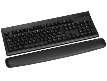 Reposamuñecas de gel para teclado en piel negra 3M