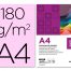 Cartulina A-4 rosa (Paquete 100 unds)