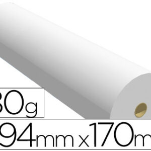 Papel para plotter 594 mm x 170 m 80 grs.