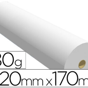 Papel para plotter 620 mm x 170 m 80 grs.