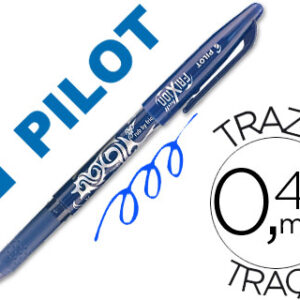 Bolígrafo tinta borrable Frixion Pilot azul