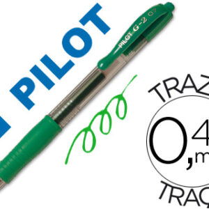 Boligrafo pilot g-2 verde tinta ge