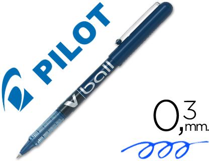 Bolígrafo Pilot V-Ball 0,5 tinta líquida azul