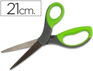 Tijera q-connect mango caucho 8" 21 cm
