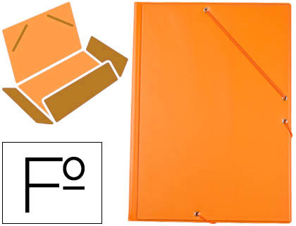 Carpeta de gomas de plástico SWEETCOLOR en tamaño A4 y color amarillo —  Cartabon