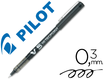Bolígrafo Pilot V-5 tinta líquida negro
