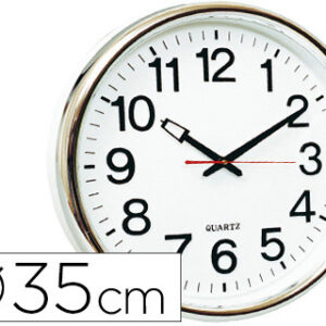 Reloj de pared oficina redondo 35 cm