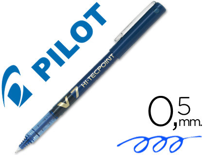 Bolígrafo Pilot V-7 tinta líquida azul