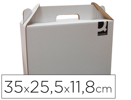 Caja maletín embalaje blanca (20 unds)