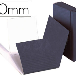 Carpeta de proyectos carton folio azul -lomo extensible de 11 cm