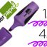 rotulador fluorescente violeta