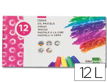Ceras blandas de colores (caja de 12 unds) - LOAN Papeleria