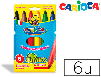 Rotuladores Carioca colores surtidos (estuche de 6 unidades)