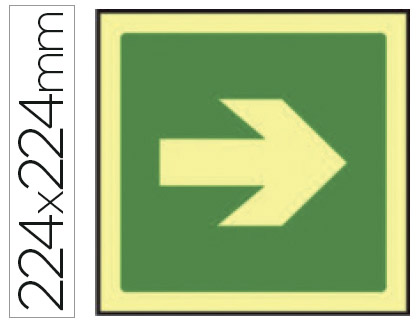 pictograma de vía de evacuación
