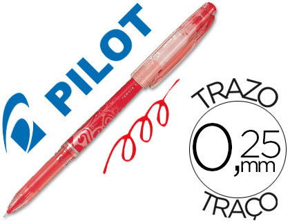 Bolígrafo borrable Frixion Pilot rojo tinta gel