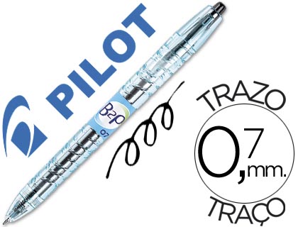 Bolígrafo Pilot B2P retráctil tinta gel negro