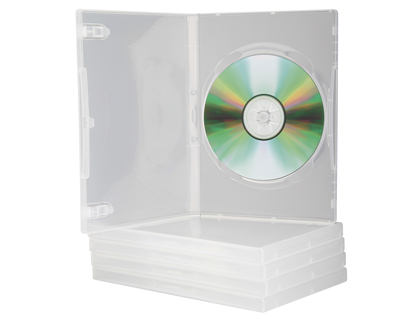 Caja para DVD de plástico transparente