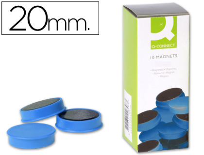 Imanes para pizarra blanca magnética de 2 cm azules (10 unds) - LOAN  Papeleria