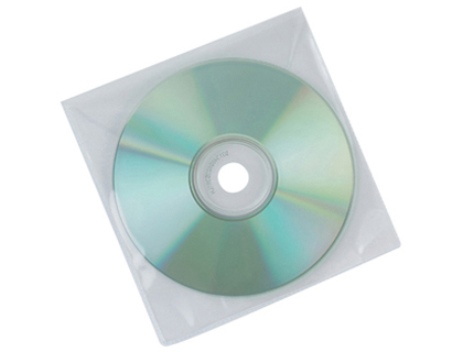 Sobre para CD/DVD polipropileno transparente (50 und.)