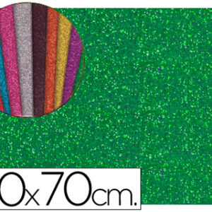 goma eva purpurina Verde 50x70