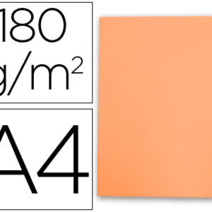 Subcarpeta cartulina Gio A-4 naranja pastel