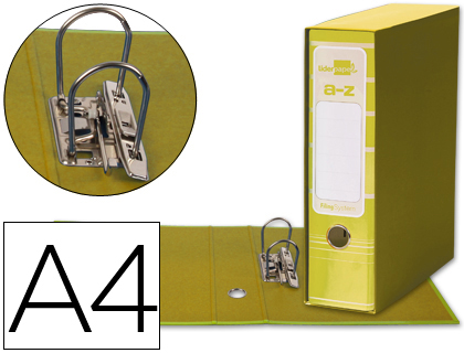 Archivador con caja A-4 amarillo Filing System - LOAN Papeleria
